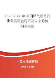 2025-2031年中国燃气设备行业发展深度调研及未来趋势预测报告