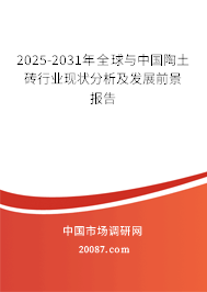 2025-2031年全球与中国陶土砖行业现状分析及发展前景报告