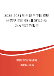 2025-2031年全球与中国樟脑磺酸钠注射液行业研究分析及发展趋势报告