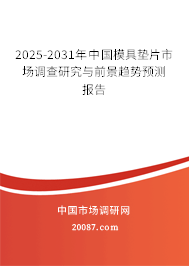 2025-2031年中国模具垫片市场调查研究与前景趋势预测报告