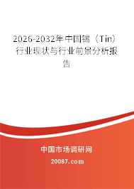 2026-2032年中国锡（Tin）行业现状与行业前景分析报告
