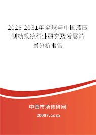 2025-2031年全球与中国液压制动系统行业研究及发展前景分析报告 2025-2031年全球与中国液压制动系统行业研究及发展前景分析报告