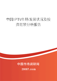 中国IPTV市场发展状况及投资前景分析报告