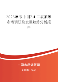 2025年版中国2.4-二氯氟苯市场调研及发展趋势分析报告 2025年版中国2.4-二氯氟苯市场调研及发展趋势分析报告