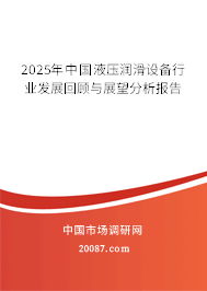 2025年中国液压润滑设备行业发展回顾与展望分析报告 2025年中国液压润滑设备行业发展回顾与展望分析报告