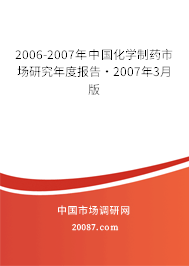 2006-2007年中国化学制药市场研究年度报告·2007年3月版 2006-2007年中国化学制药市场研究年度报告·2007年3月版
