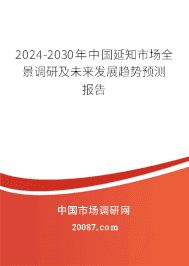2023-2029年中国延知市场全景调研及未来发展趋势预测报告 2023-2029年中国延知市场全景调研及未来发展趋势预测报告