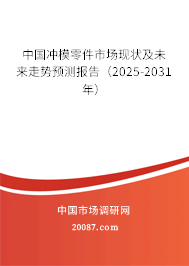 中国冲模零件市场现状及未来走势预测报告(2025-2031年) 中国冲模零件市场现状及未来走势预测报告(2025-2031年)