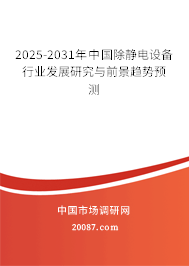 2025-2031年中国除静电设备行业发展研究与前景趋势预测