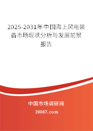 2025-2031年中国海上风电装备市场现状分析与发展前景报告 2025-2031年中国海上风电装备市场现状分析与发展前景报告