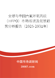 全球与中国六氟环氧丙烷（HFPO）市场现状及前景趋势分析报告（2025-2031年）