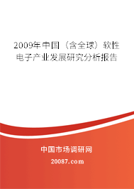 2009年中国（含全球）软性电子产业发展研究分析报告