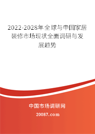 2022-2028年全球与中国家居装修市场现状全面调研与发展趋势