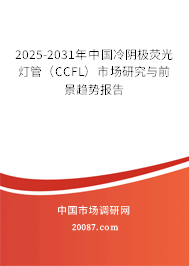 2025-2031年中国冷阴极荧光灯管(CCFL)市场研究与前景趋势报告 2025-2031年中国冷阴极荧光灯管(CCFL)市场研究与前景趋势报告