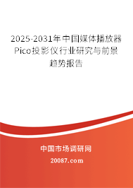 2025-2031年中国媒体播放器Pico投影仪行业研究与前景趋势报告