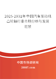 2025-2031年中国汽车发动机凸轮轴行业市场分析与发展前景
