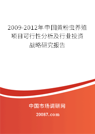 2009-2012年中国黄粉虫养殖项目可行性分析及行业投资战略研究报告