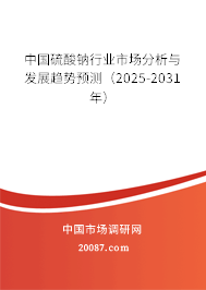 中国硫酸钠行业市场分析与发展趋势预测（2025-2031年）
