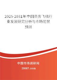 2025-2031年中国商务飞机行业发展研究分析与市场前景预测 2025-2031年中国商务飞机行业发展研究分析与市场前景预测
