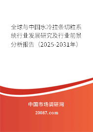 全球与中国水冷拉条切粒系统行业发展研究及行业前景分析报告(2025-2031年) 全球与中国水冷拉条切粒系统行业发展研究及行业前景分析报告(2025-2031年)