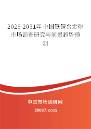 2025-2031年中国铁镍合金粉市场调查研究与前景趋势预测