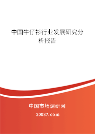 中国牛仔衫行业发展研究分析报告