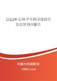 2011年五味子市场深度研究及前景预测报告