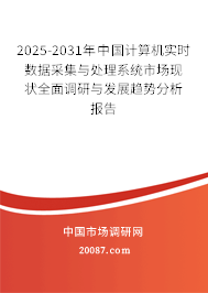 2025-2031年中国计算机实时数据采集与处理系统市场现状全面调研与发展趋势分析报告