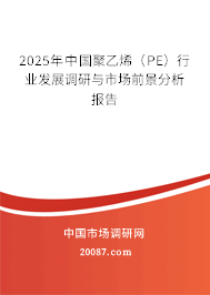 2025年中国聚乙烯(PE)行业发展调研与市场前景分析报告 2025年中国聚乙烯(PE)行业发展调研与市场前景分析报告