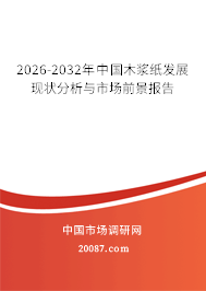 2026-2032年中国木浆纸发展现状分析与市场前景报告 2026-2032年中国木浆纸发展现状分析与市场前景报告