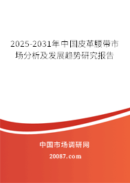 2025-2031年中国皮革腰带市场分析及发展趋势研究报告 2025-2031年中国皮革腰带市场分析及发展趋势研究报告