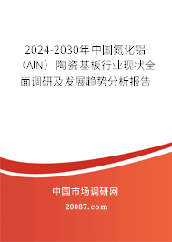 2024-2030年中国氮化铝(AlN)陶瓷基板行业现状全面调研及发展趋势分析报告 2024-2030年中国氮化铝(AlN)陶瓷基板行业现状全面调研及发展趋势分析报告