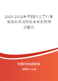 2025-2031年中国凡立丁行业发展现状调研及未来走势预测报告
