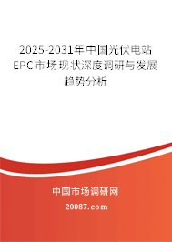 2025-2031年中国光伏电站EPC市场现状深度调研与发展趋势分析