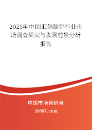 2025年中国亚硝酸钙行业市场调查研究与发展前景分析报告 2025年中国亚硝酸钙行业市场调查研究与发展前景分析报告