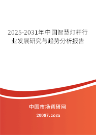 2025-2031年中国智慧灯杆行业发展研究与趋势分析报告