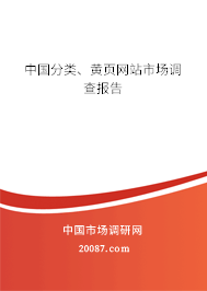 中国分类、黄页网站市场调查报告