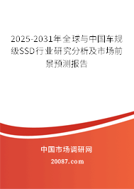2025-2031年全球与中国车规级SSD行业研究分析及市场前景预测报告