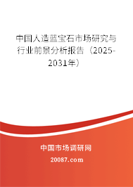 中国人造蓝宝石市场研究与行业前景分析报告（2025-2031年）
