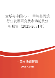 全球与中国2,2-二甲氧基丙烷行业发展研究及市场前景分析报告（2025-2031年）