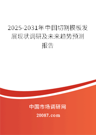 2025-2031年中国切割模板发展现状调研及未来趋势预测报告