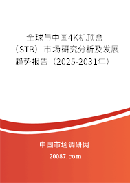 全球与中国4K机顶盒（STB）市场研究分析及发展趋势报告（2025-2031年）