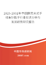 2025-2031年中国换筒夹式手机车针扳手行业现状分析与发展趋势研究报告