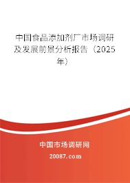 中国食品添加剂厂市场调研及发展前景分析报告（2025年）
