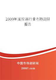 2009年遥控器行业市场调研报告