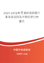 2025-2031年花洒软管铜套行业发展调研及市场前景分析报告 2025-2031年花洒软管铜套行业发展调研及市场前景分析报告
