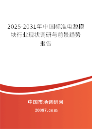 2025-2031年中国标准电源模块行业现状调研与前景趋势报告 2025-2031年中国标准电源模块行业现状调研与前景趋势报告