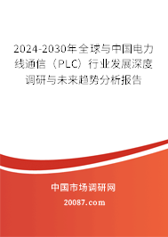 2024-2030年全球与中国电力线通信（PLC）行业发展深度调研与未来趋势分析报告
