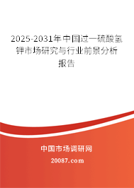 2025-2031年中国过一硫酸氢钾市场研究与行业前景分析报告