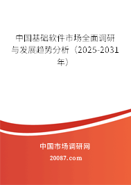中国基础软件市场全面调研与发展趋势分析（2025-2031年）